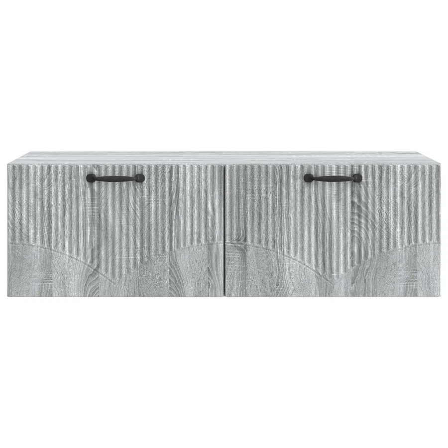 Meuble TV mural Sonoma gris 98 x 41 x 30 cm Bois d'ingénierie - 6