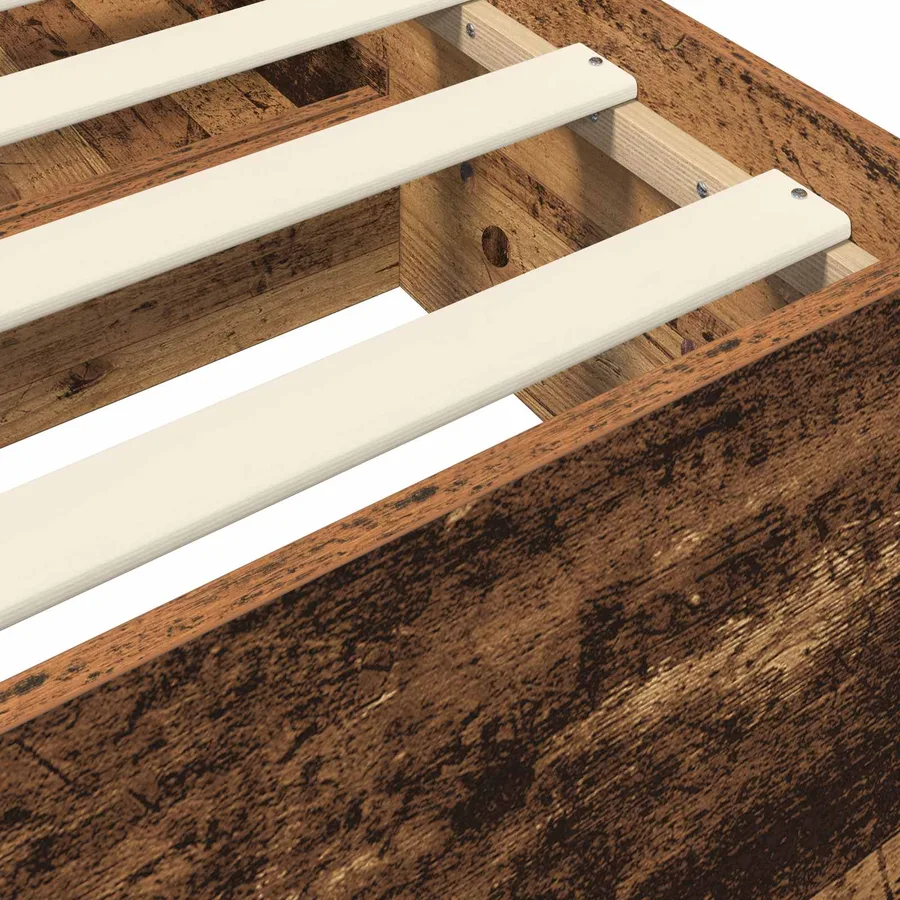 Cadre de lit avec rangement avec tiroir Bois ancien 80 x 200 cm - 5