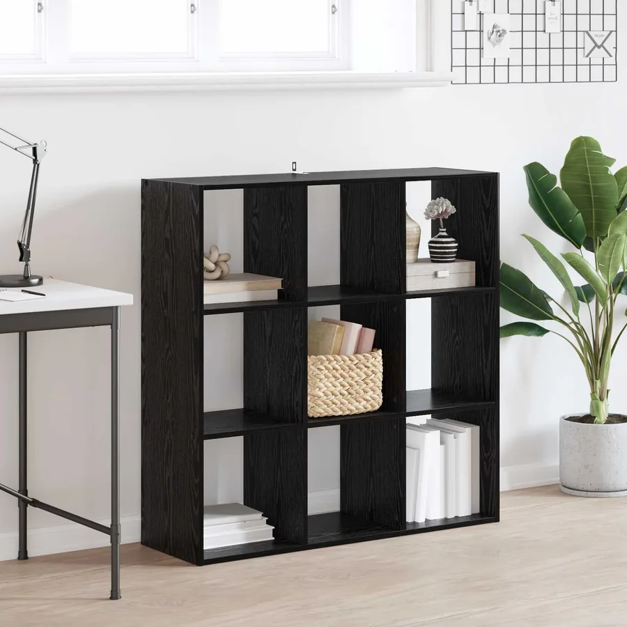 Bibliothèque Chêne noir 102 x 32 x 102 cm