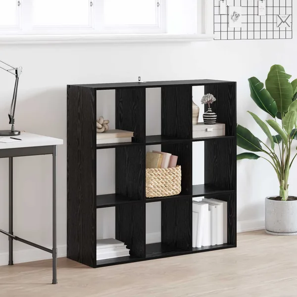 Bibliothèque Chêne noir 102 x 32 x 102 cm