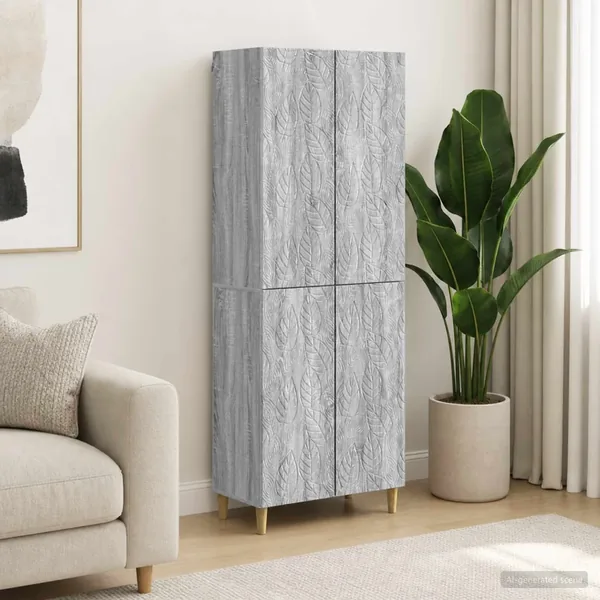 Ensemble de Meubles 2 pcs Sonoma gris Bois d'ingénierie