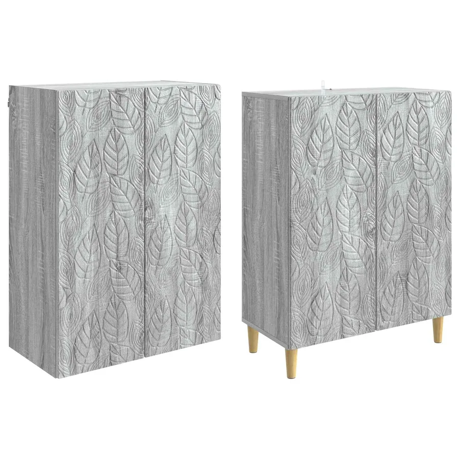 Ensemble de Meubles 2 pcs Sonoma gris Bois d'ingénierie - 4