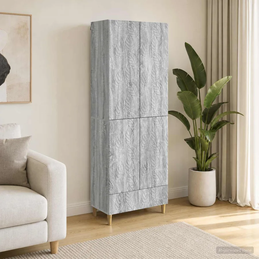 Ensemble de Meubles 2 pcs Sonoma gris Bois d'ingénierie