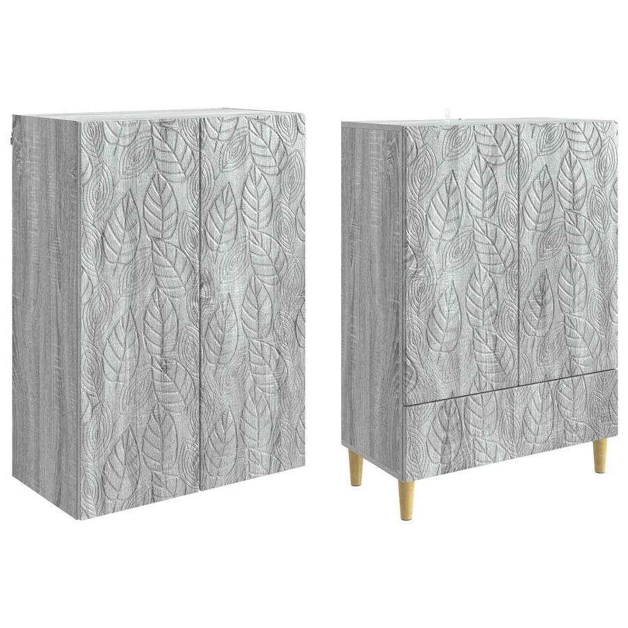 Ensemble de Meubles 2 pcs Sonoma gris Bois d'ingénierie - 4