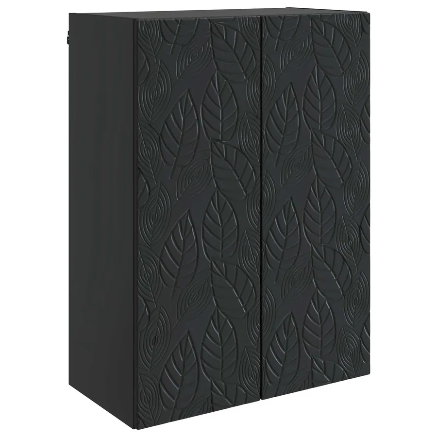 Armoire Murale Noir 66 x 34,5 x 90 cm Bois d'ingénierie - 2