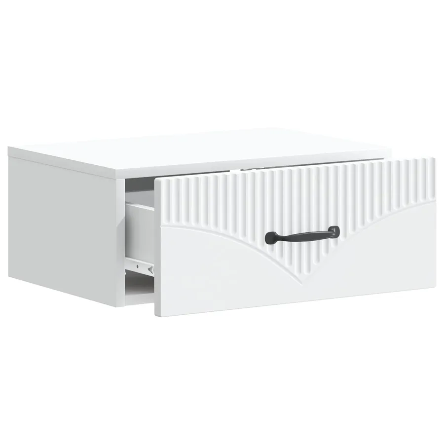 Cabinet de chevet mural 2 pcs Blanc 49 x 34,5 x 20 cm - 6