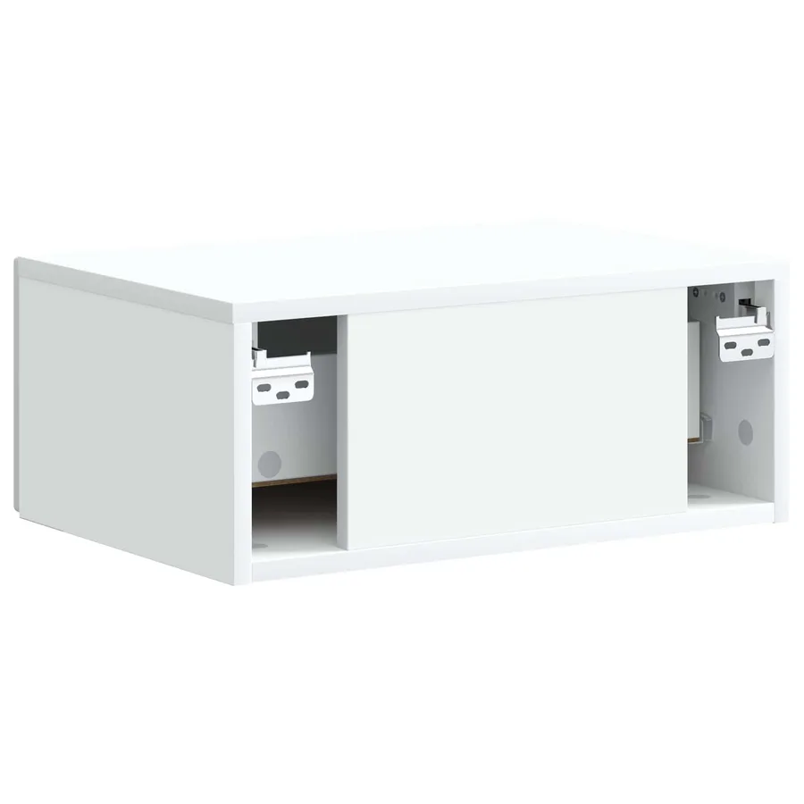 Cabinet de chevet mural 2 pcs Blanc 49 x 34,5 x 20 cm - 9