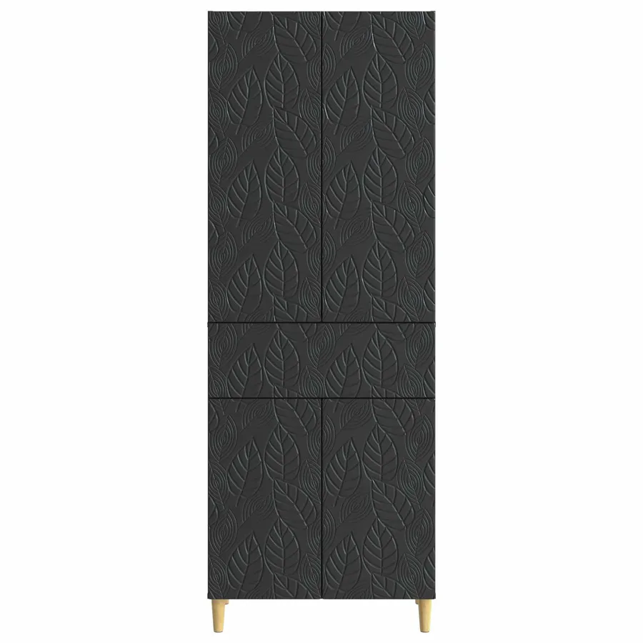 Ensemble de Meubles 2 pcs Noir Bois d'ingénierie - 5
