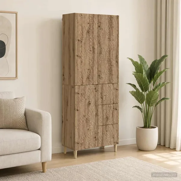 2 pc Chêne artisanal