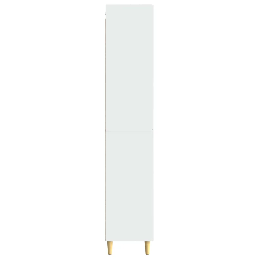 Ensemble de Meubles 2 pcs Blanc brillant Bois d'ingénierie - 6
