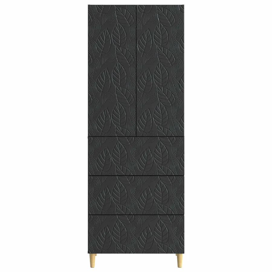 Ensemble de Meubles 2 pcs Noir 66 x 34,5 x 90 cm - 5