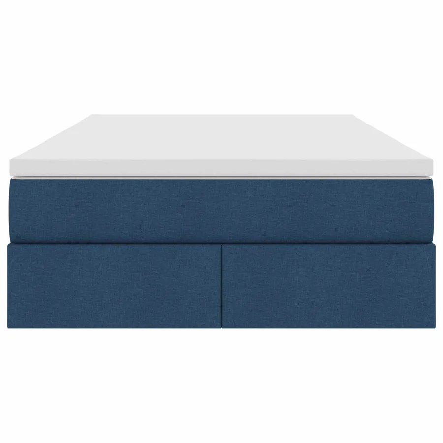 Lit avec rangement et matelas Bleu 120 x 190 cm Polyester - 7