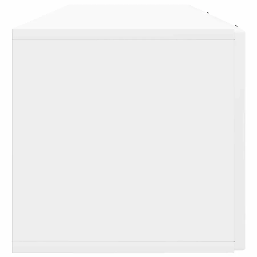 Meuble TV mural Montage mural Blanc brillant 98 x 31 x 30 cm - 7