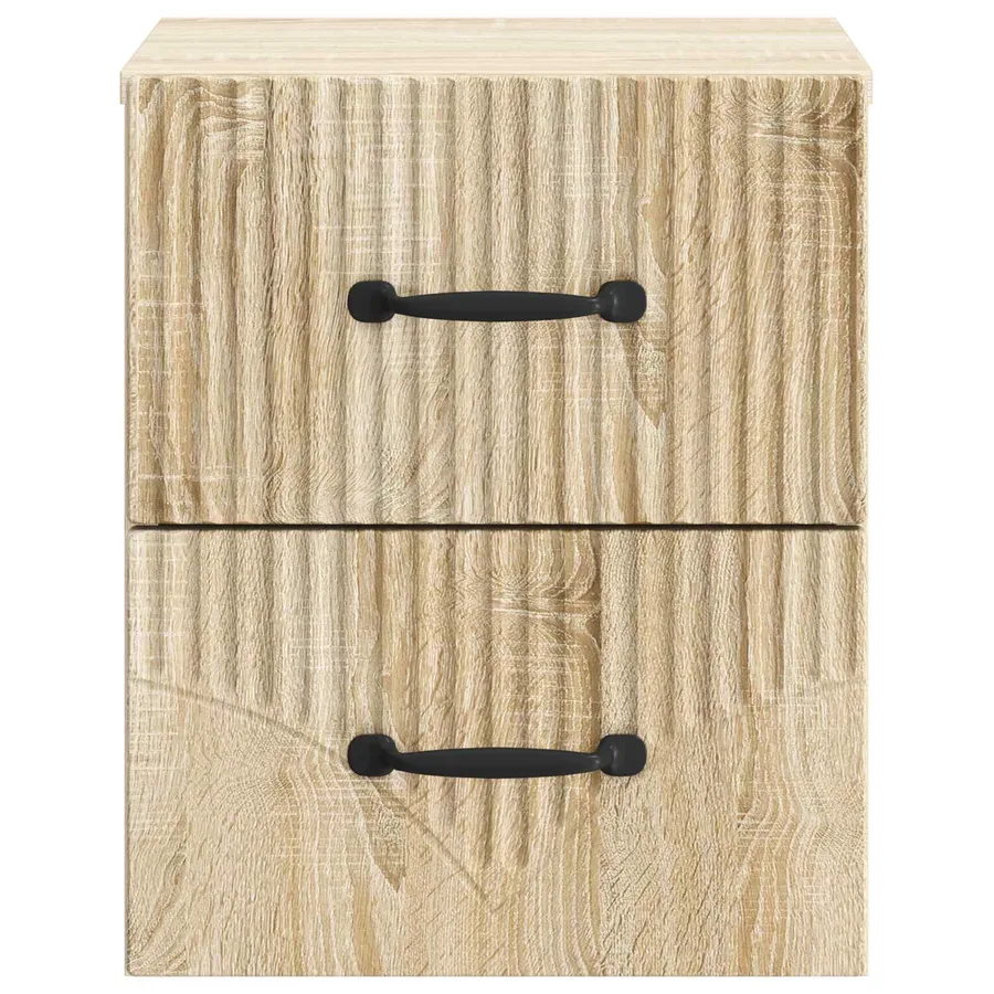 Cabinet de chevet mural 2 pcs Chêne Sonoma 34,5 x 33 x 40 cm - 7