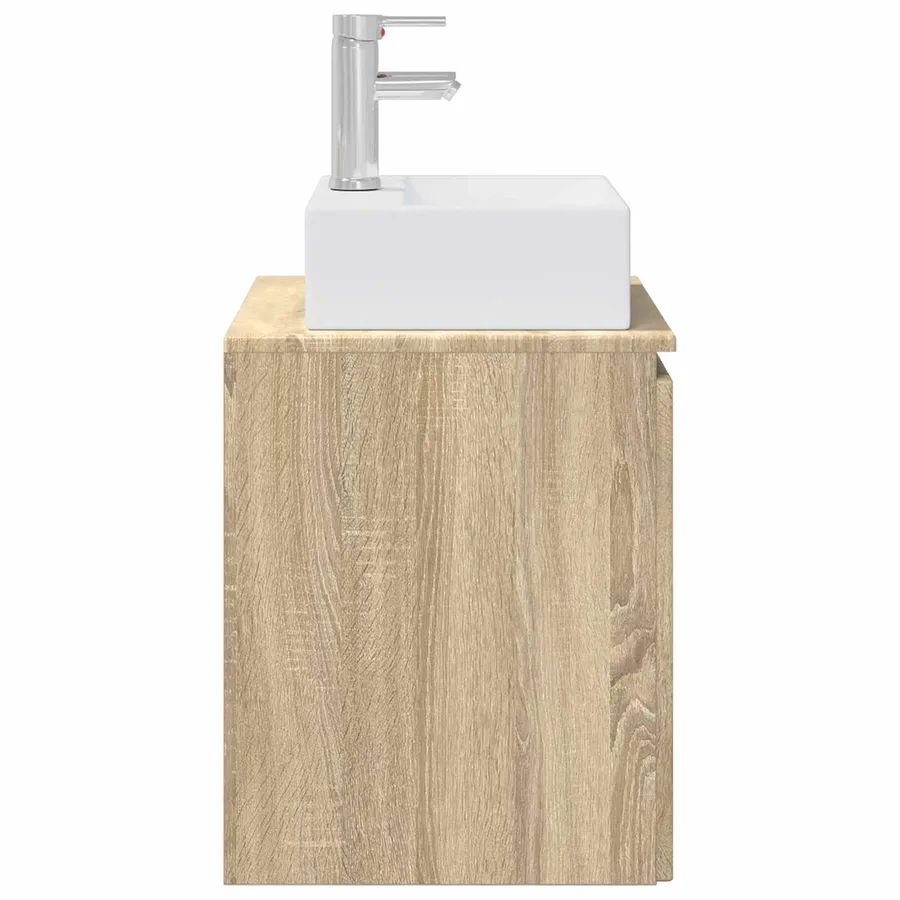 Vanité de lavabo mural Chêne Sonoma 49,5 x 41 x 62,5 cm - 4
