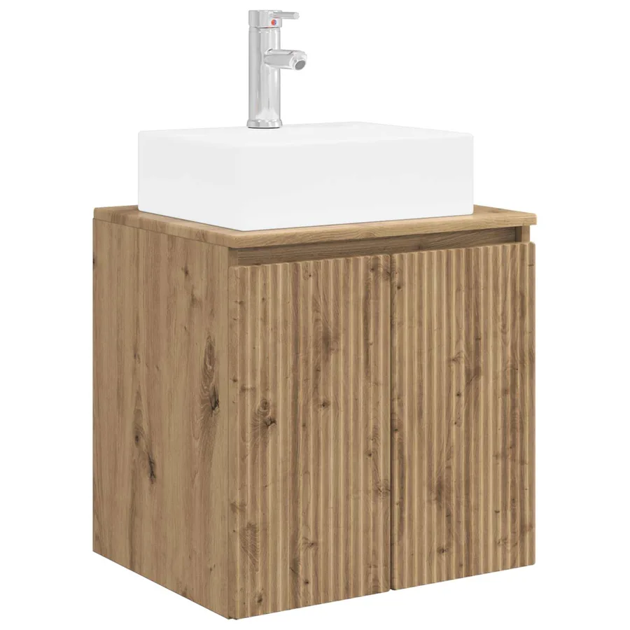 Ensemble d'armoire de salle de bain 5 pc Chêne artisanal - 5