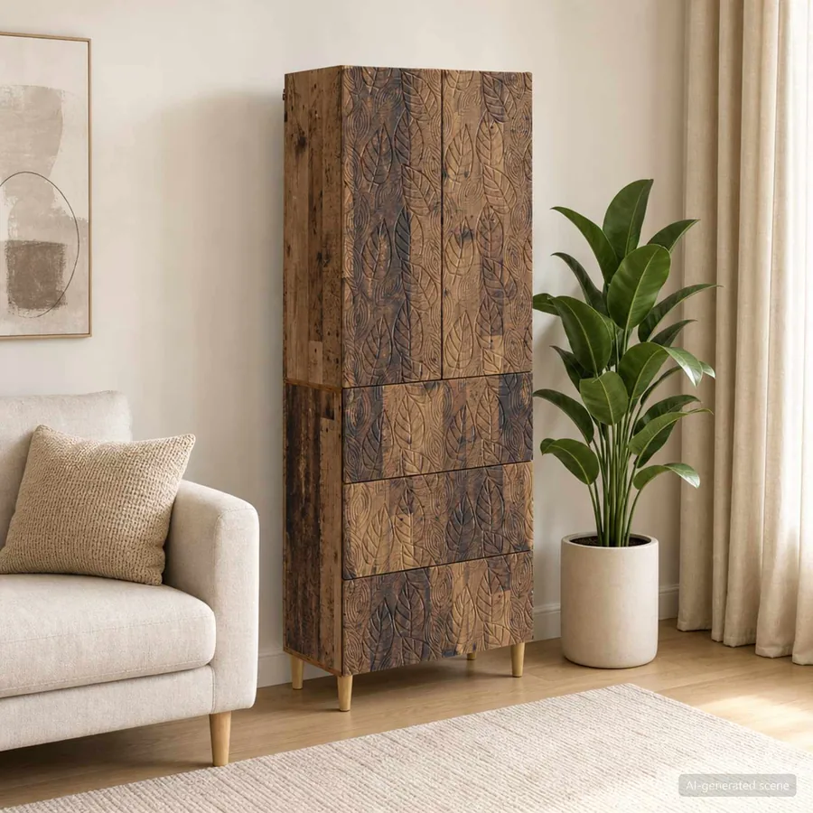 Ensemble de Meubles 2 pcs Bois ancien 66 x 34,5 x 90 cm