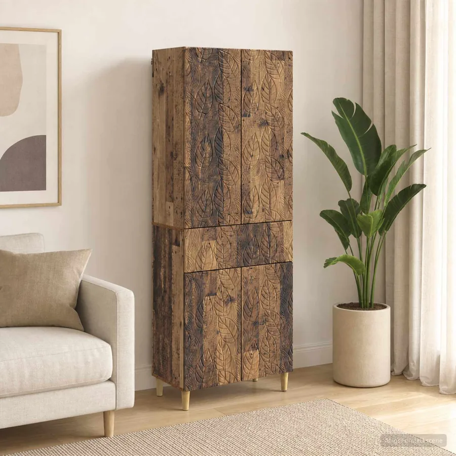 Ensemble de Meubles 2 pcs Bois ancien Bois d'ingénierie