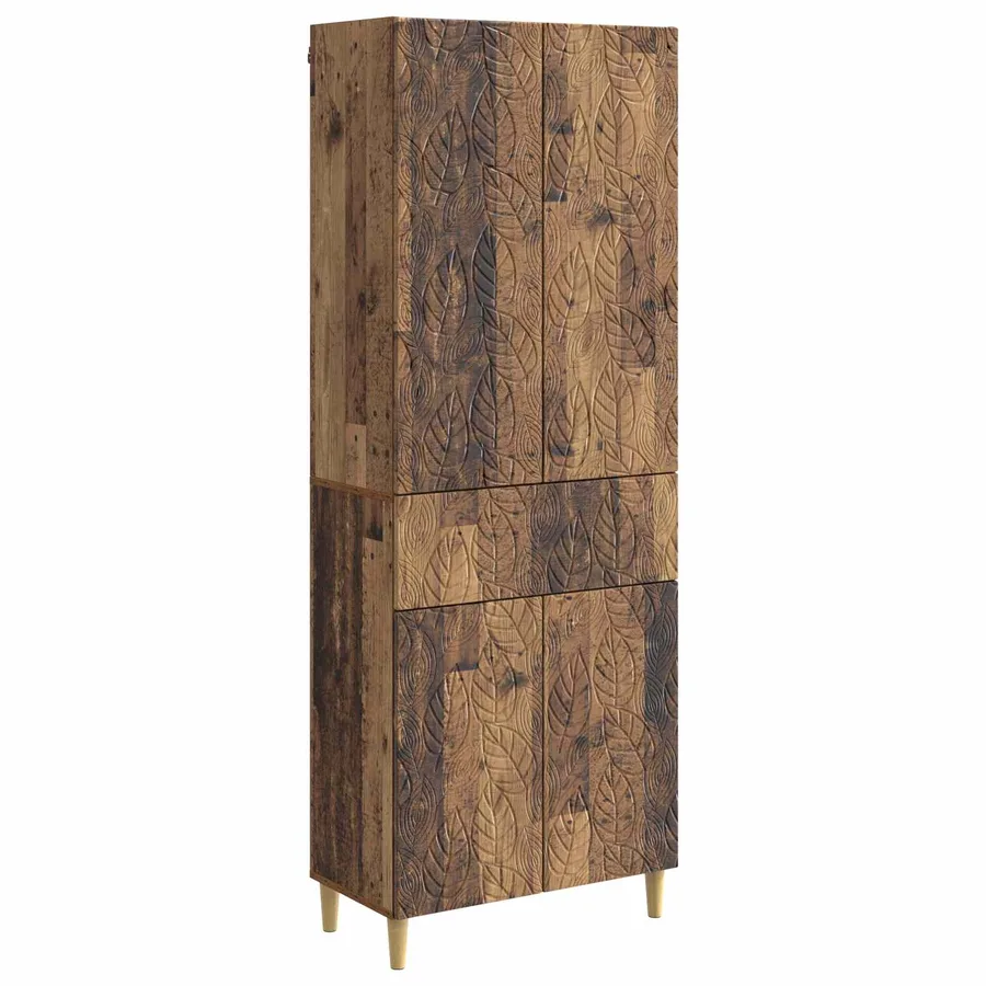 Ensemble de Meubles 2 pcs Bois ancien Bois d'ingénierie - 2
