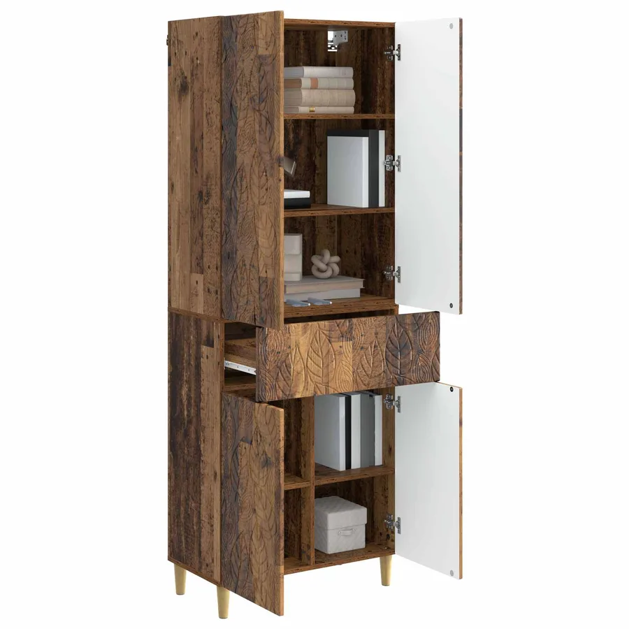 Ensemble de Meubles 2 pcs Bois ancien Bois d'ingénierie - 3