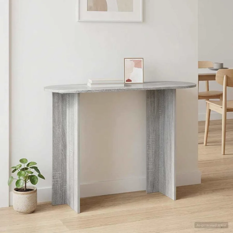 Table console Sonoma gris 100 x 39,5 x 75 cm Bois d'ingénierie