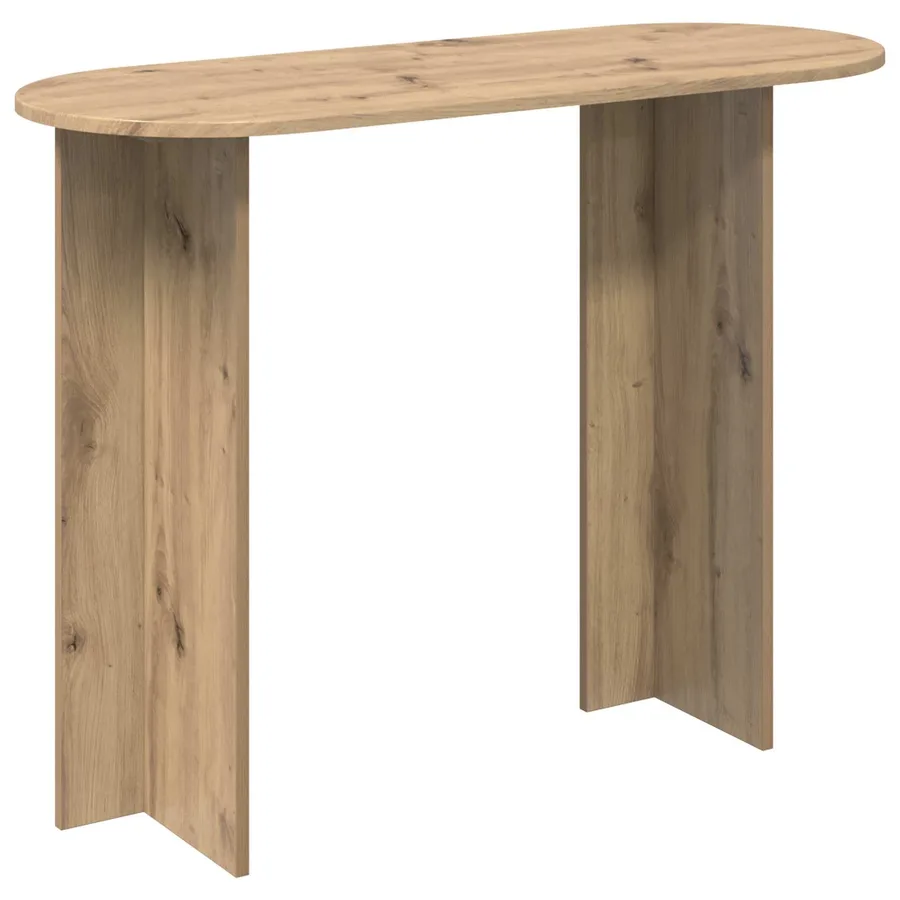 Table console Chêne artisanal 100 x 39,5 x 75 cm - 2