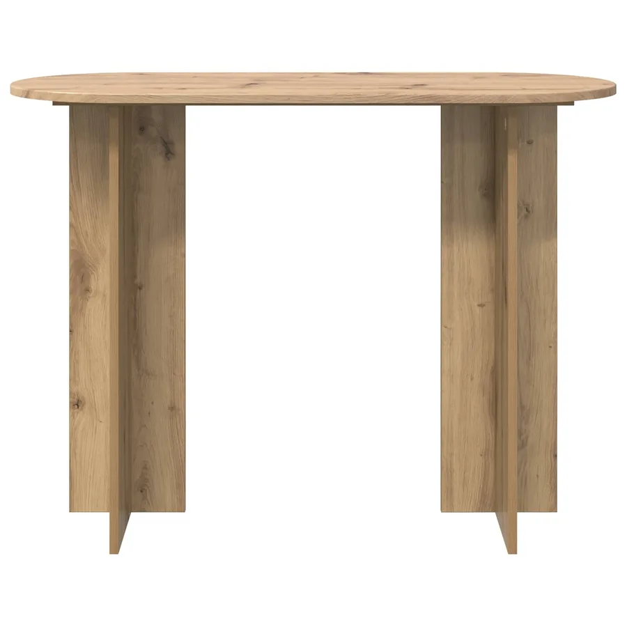 Table console Chêne artisanal 100 x 39,5 x 75 cm - 5