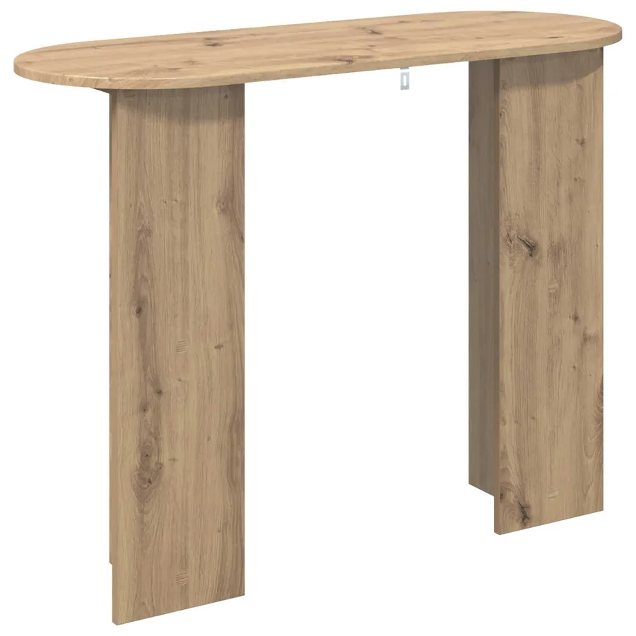 Table console Chêne artisanal 100 x 39,5 x 75 cm - 7
