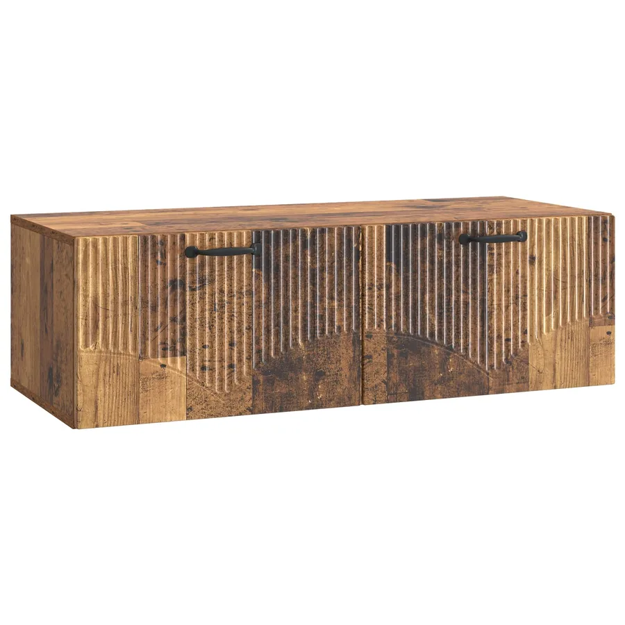 Meuble TV mural Bois ancien 98 x 41 x 30 cm Bois d'ingénierie - 2