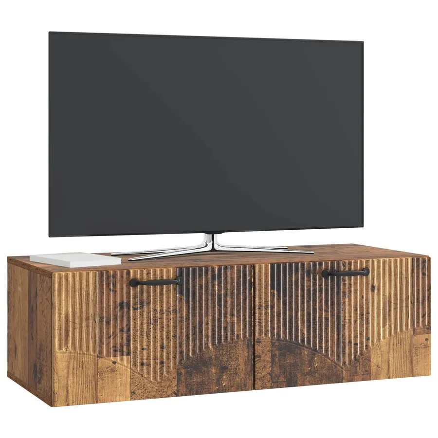 Meuble TV mural Bois ancien 98 x 41 x 30 cm Bois d'ingénierie - 3