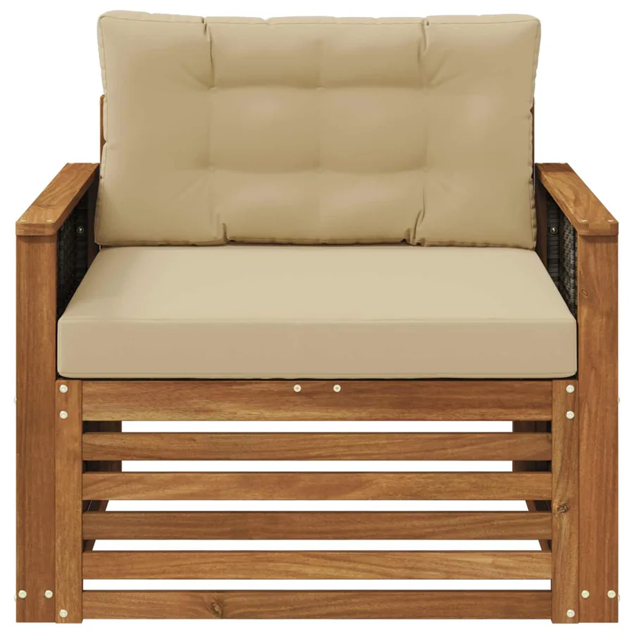 Sofa de milieu extérieur Naturel - 3