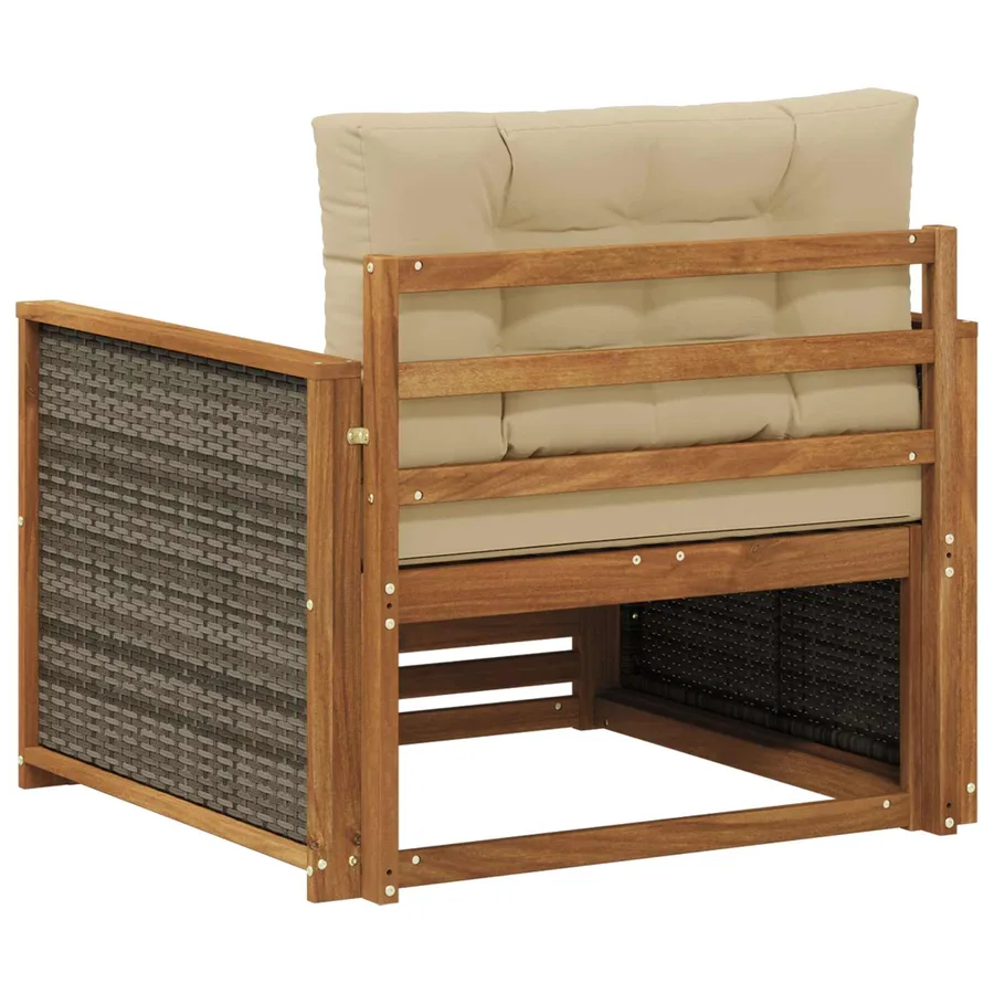 Sofa de milieu extérieur Naturel - 5