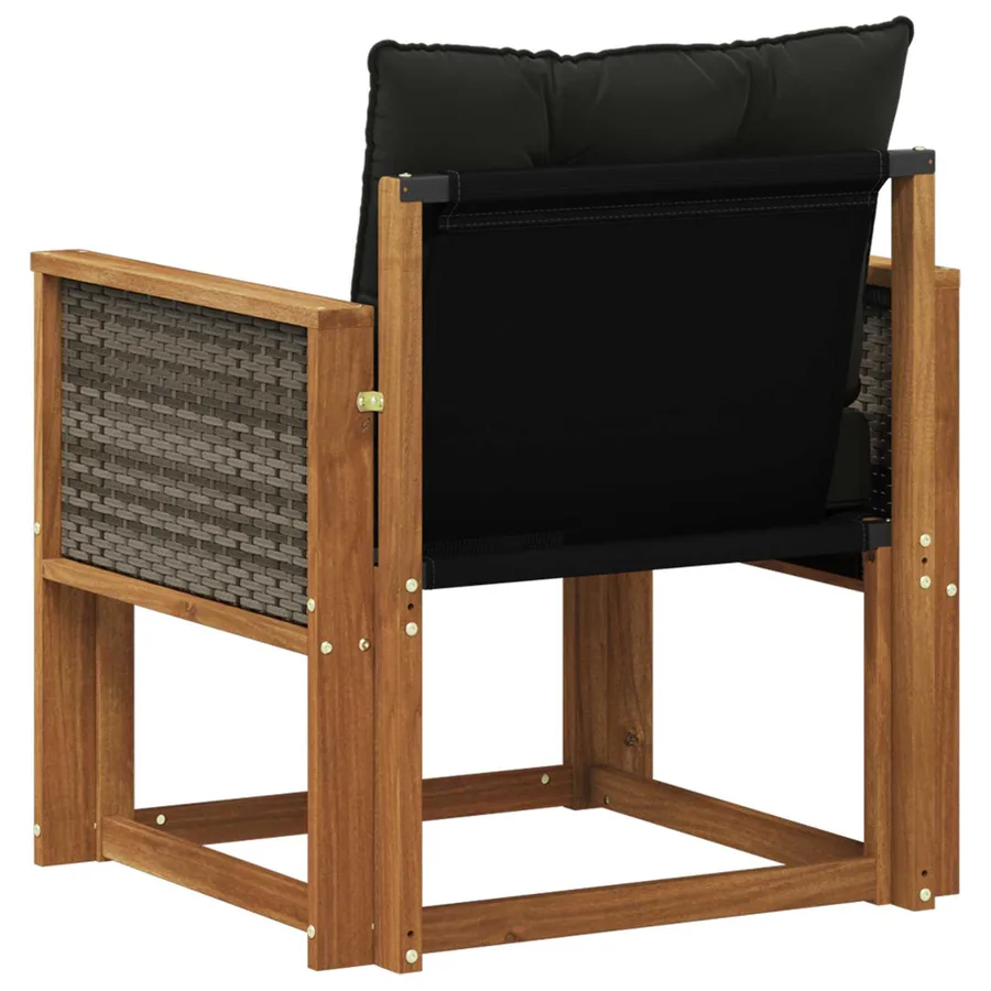Sofa de milieu extérieur Bois d'Acacia Massif Naturel - 7