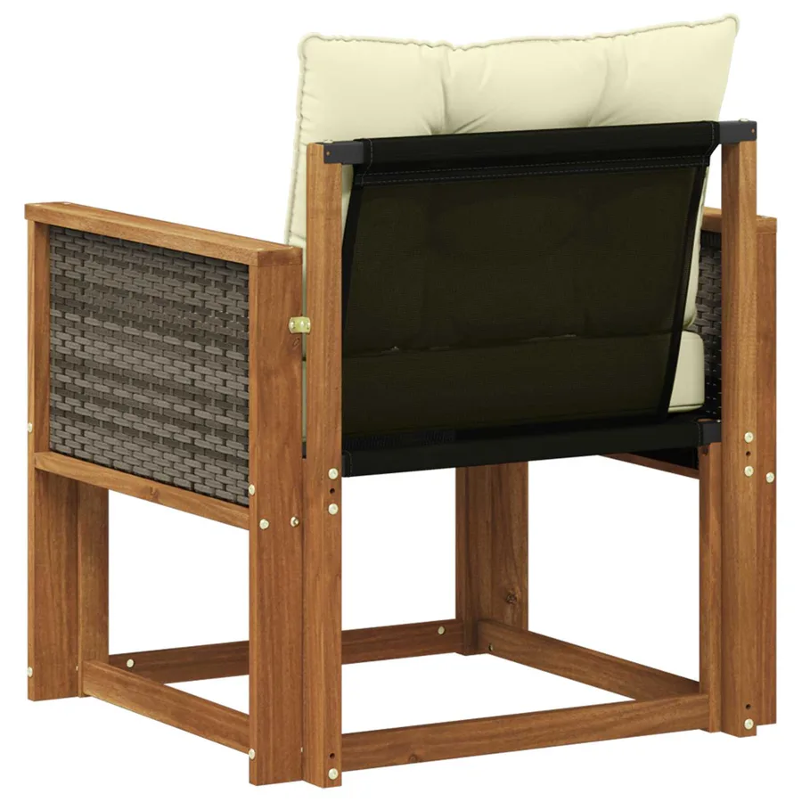 Sofa de milieu extérieur Bois d'Acacia Massif Naturel - 7