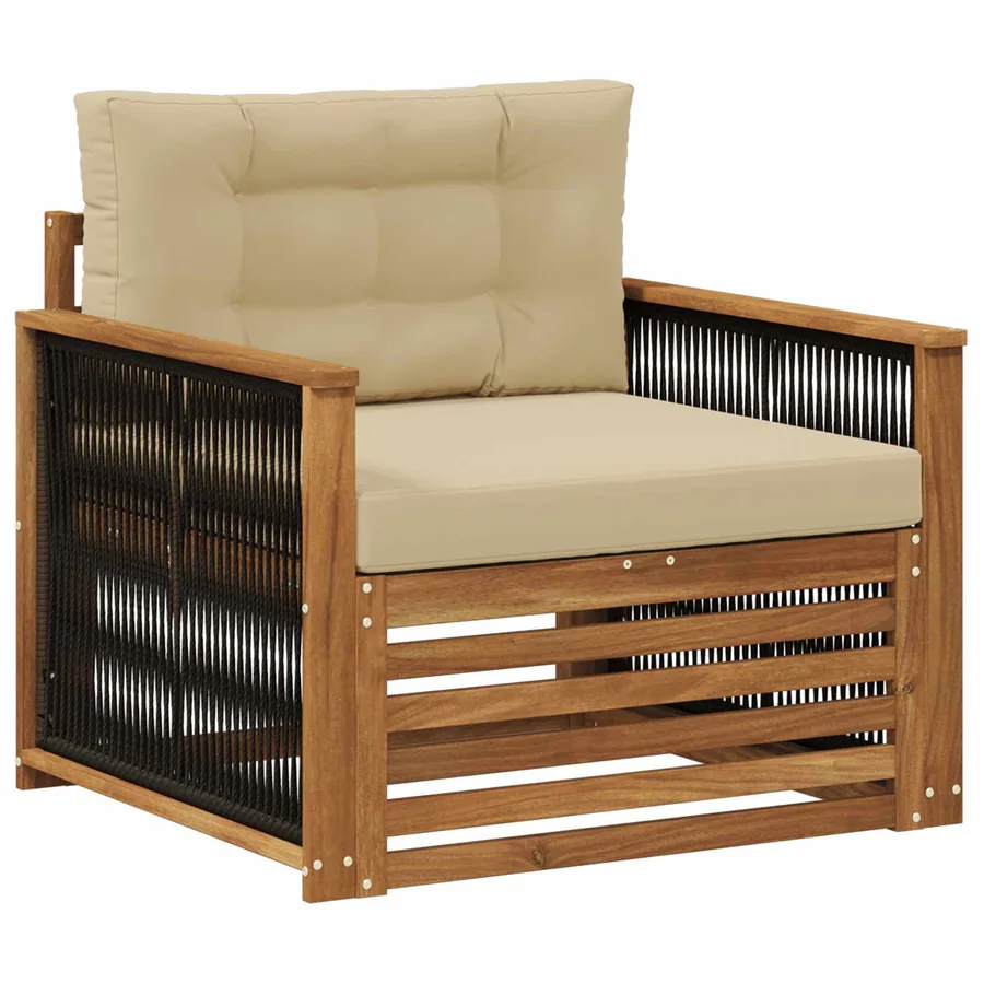 Sofa de milieu extérieur Naturel - 2