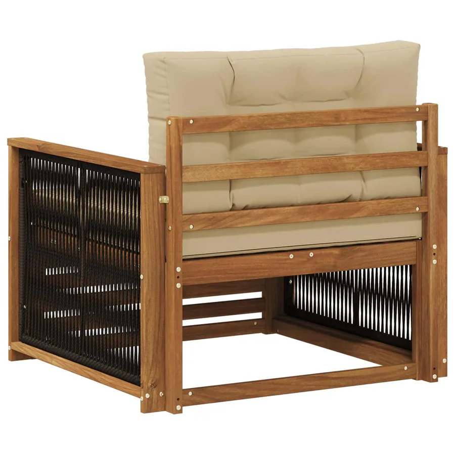 Sofa de milieu extérieur Naturel - 5