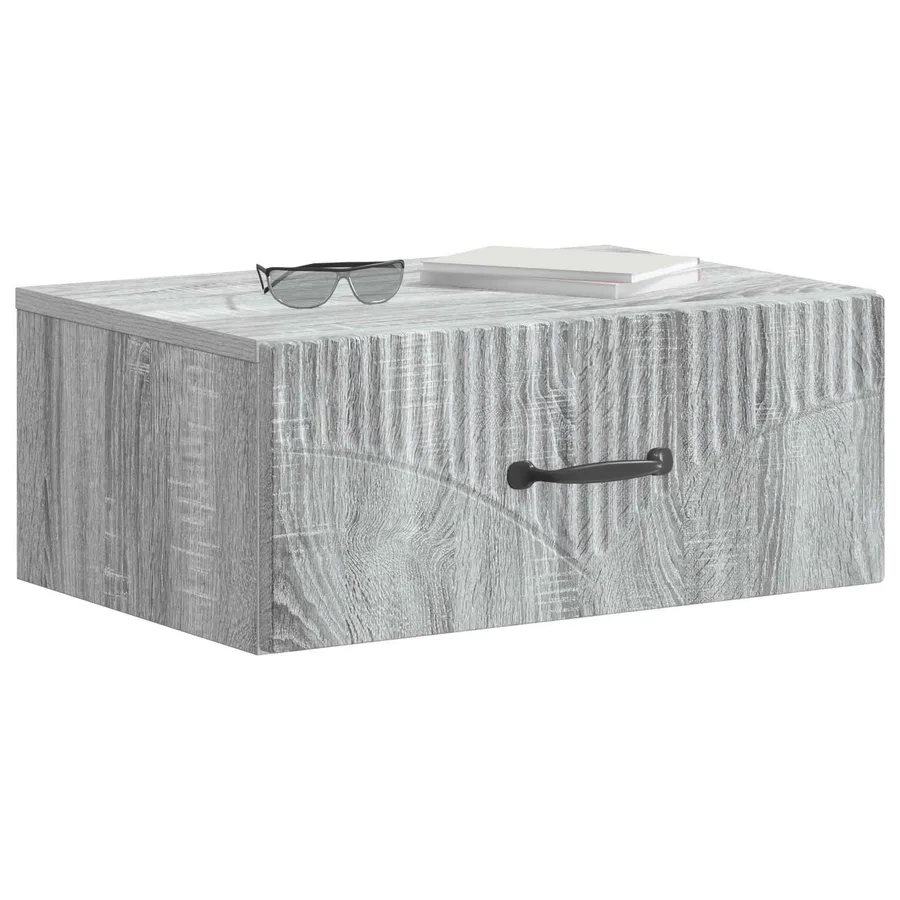 Cabinet de chevet mural 2 pcs Sonoma gris 49 x 34,5 x 20 cm - 3