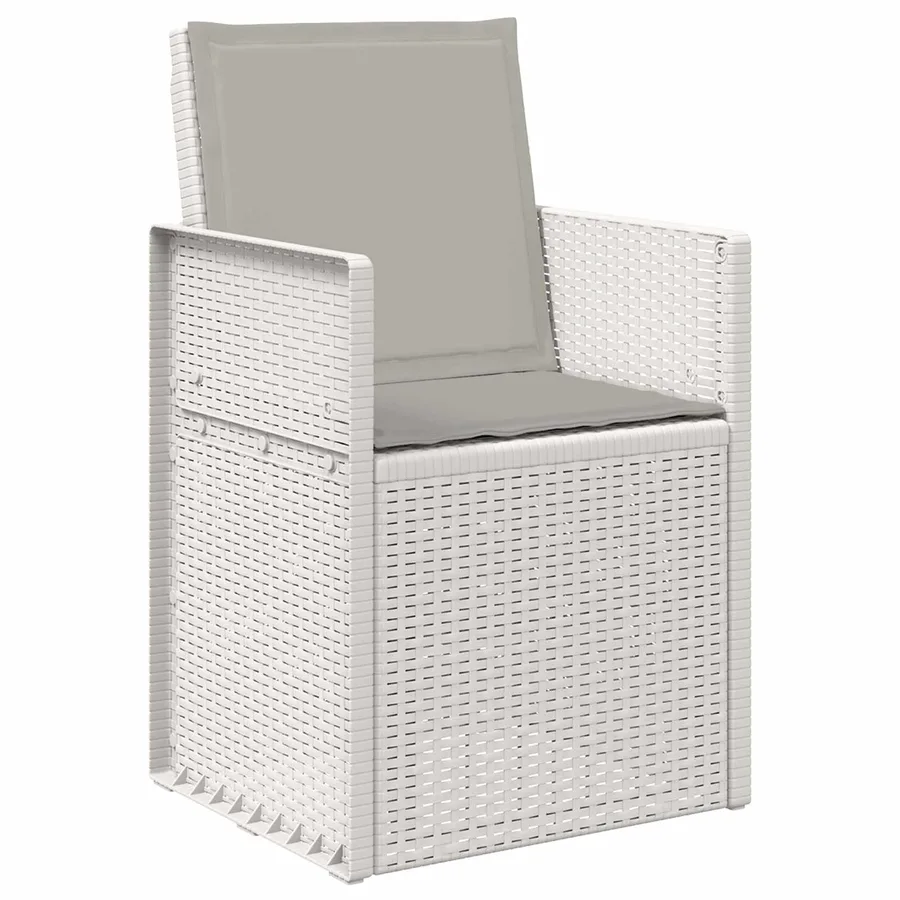 Ensemble de salle à manger pour jardin avec coussin 7 pcs PP - 6