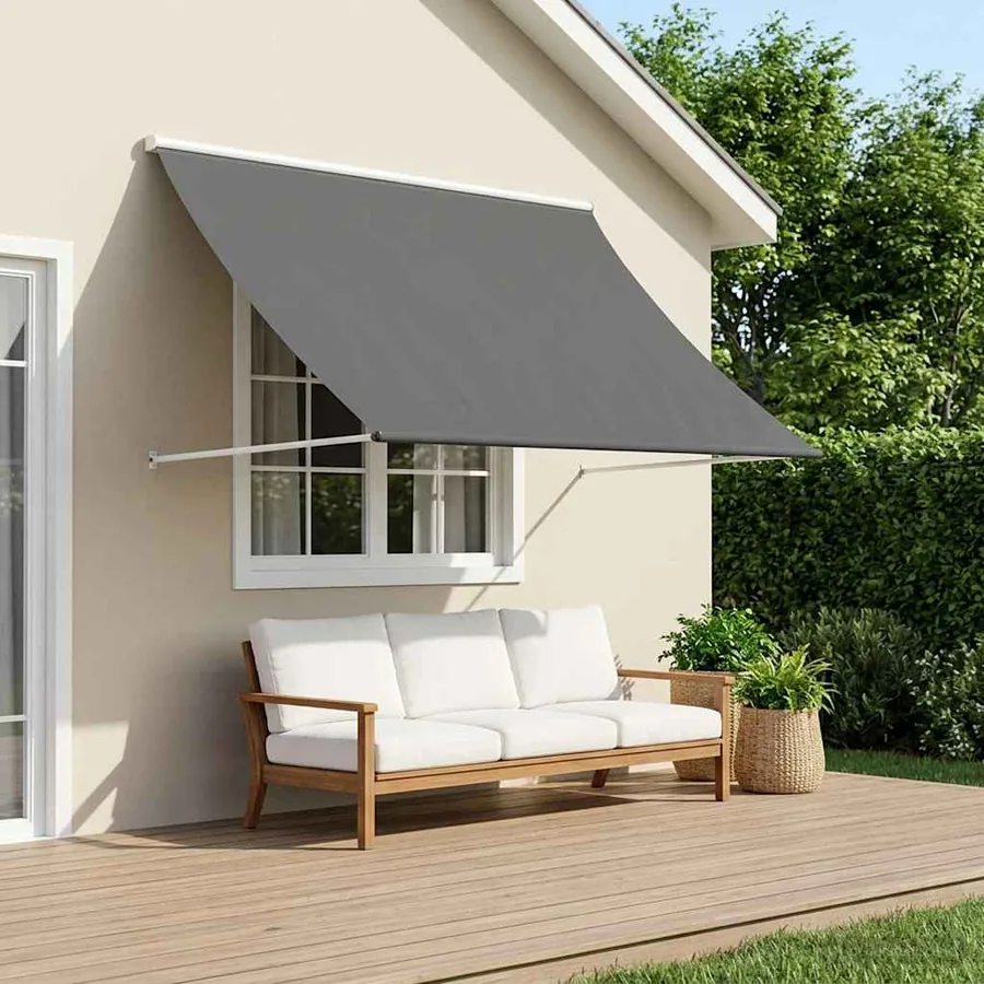 Auvent Gris clair 100 x 150 cm