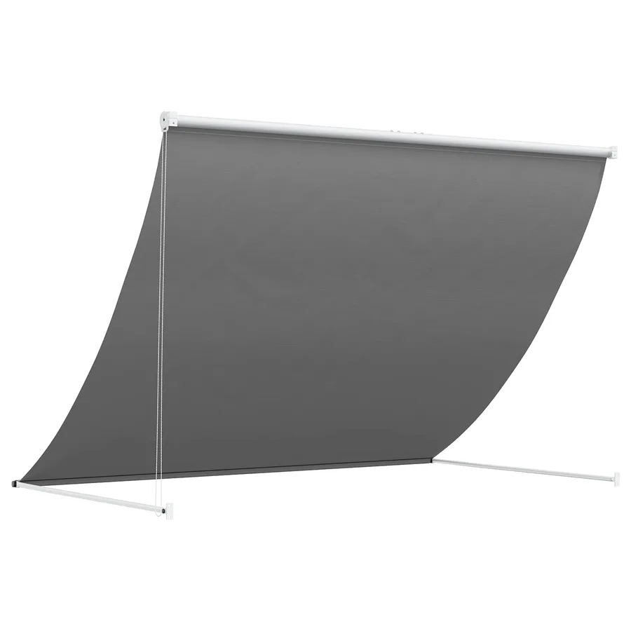 Auvent Gris clair 100 x 150 cm - 4