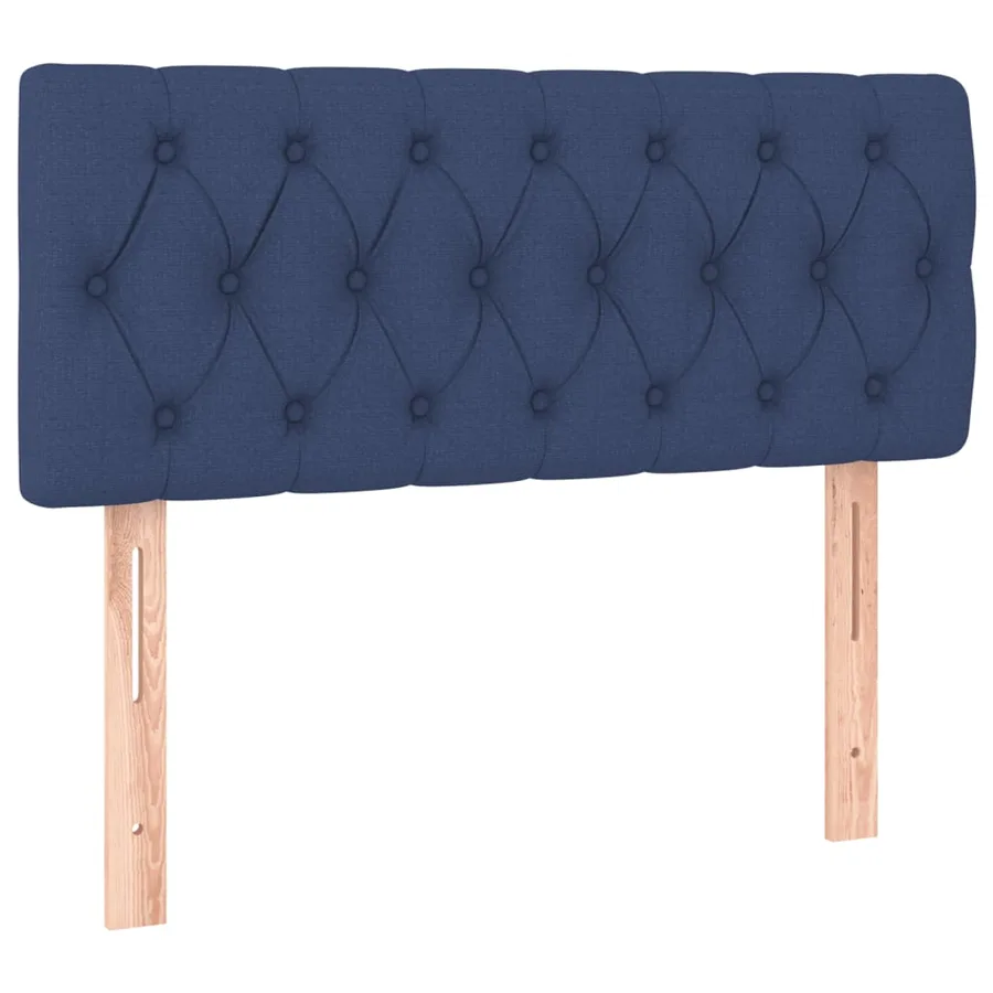 Sommier à lattes de lit avec matelas Bleu 90x190 cm Tissu - 6