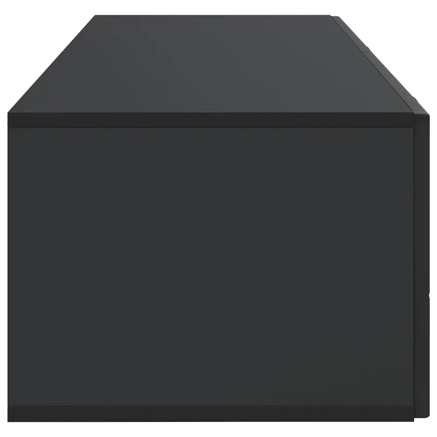 Meuble TV mural Noir 98 x 41 x 30 cm Bois d'ingénierie - 7