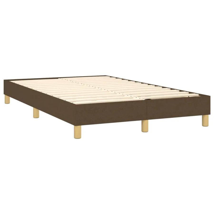 Sommier à lattes de lit avec matelas Marron foncé 120x200 cm - 4
