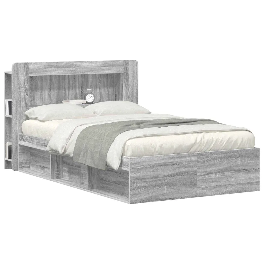 Cabinet de Tête de Lit Sonoma gris Bois d’ingénierie - 3