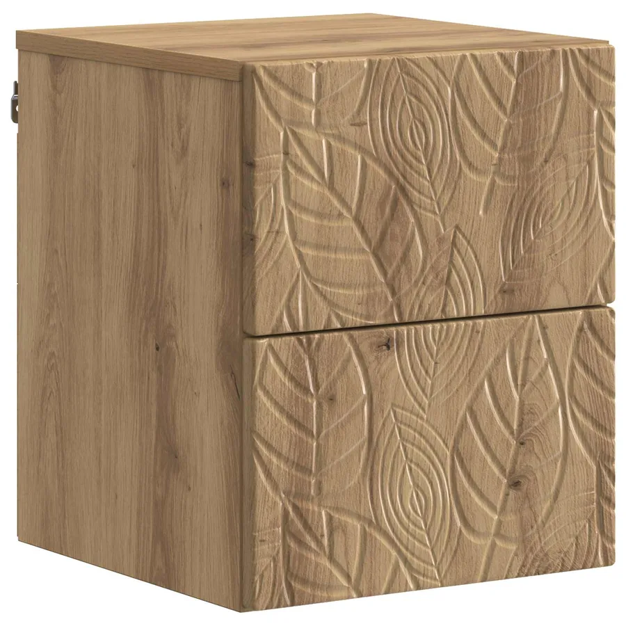 Cabinet de chevet mural 2 pc Chêne artisanal 34,5 x 33 x 40 cm - 4