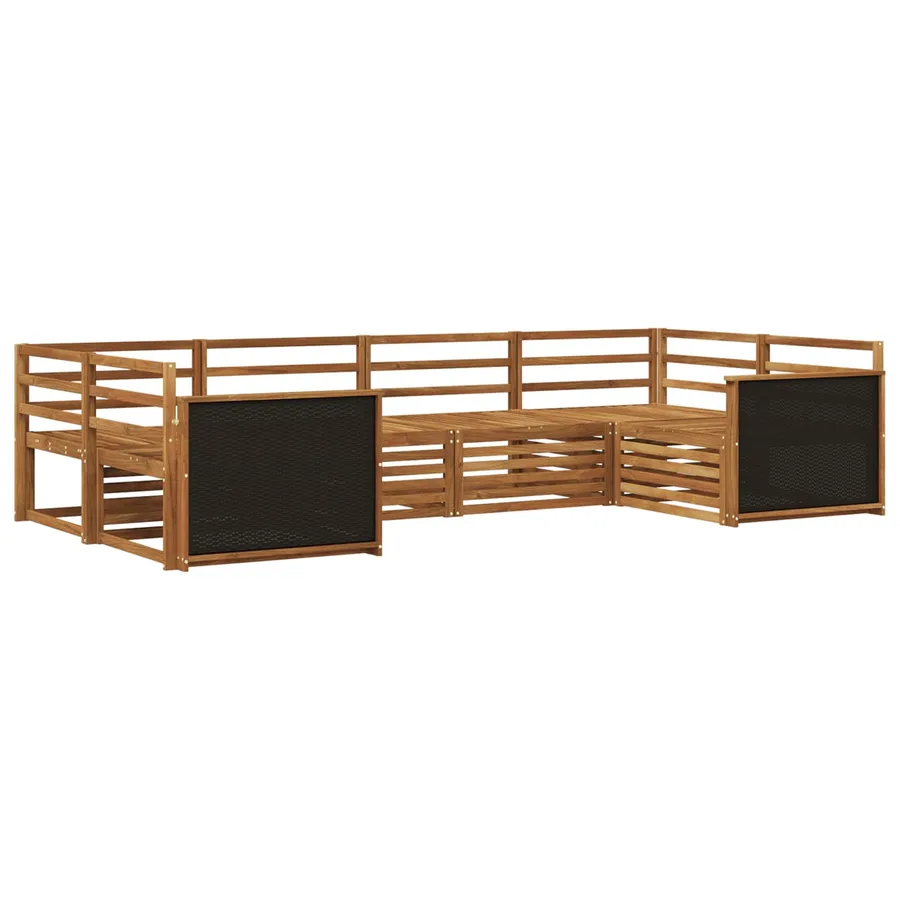 Ensemble de canapés d'extérieur 6 pcs Naturel - 2