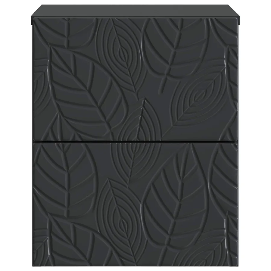 Cabinet de chevet mural Noir 34,5 x 33 x 40 cm - 4