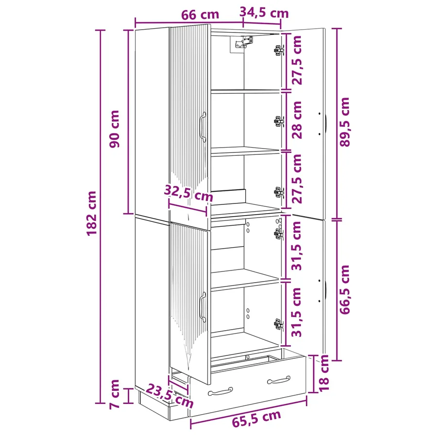 Ensemble de Meubles 2 pcs Noir Bois d'ingénierie - 9