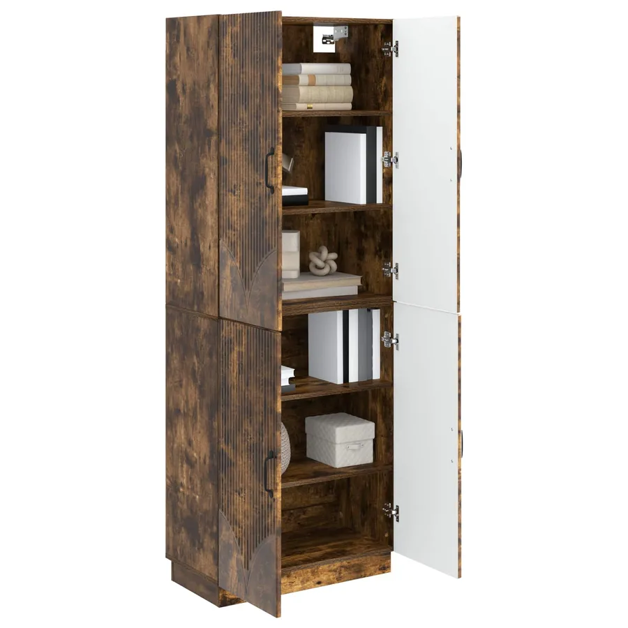 Ensemble de Meubles 2 pcs Chêne fumé Bois d'ingénierie - 3
