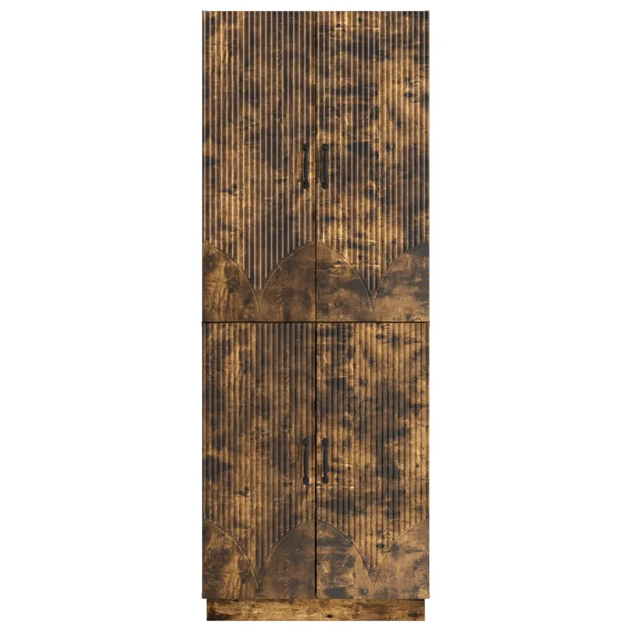 Ensemble de Meubles 2 pcs Chêne fumé Bois d'ingénierie - 5